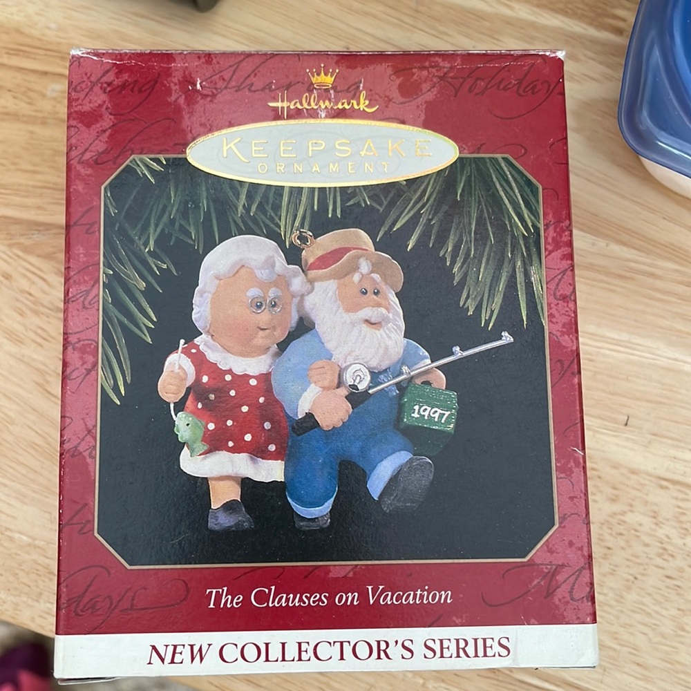 Vintage hallmark Christmas ornament. New inbox. “The Clausses  on Vcation“